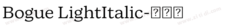 Bogue LightItalic字体转换 Bogue LightItalic字体转换